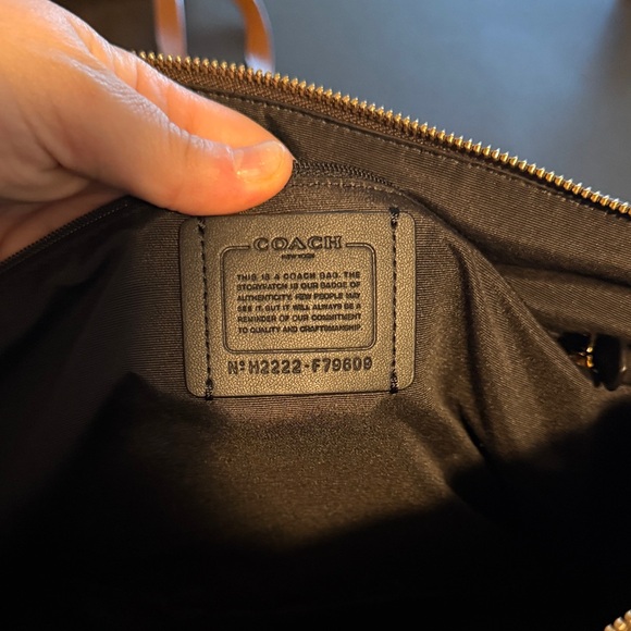 Coach Brown Signature Tote with Gold Hardware - Picture 2 of 4